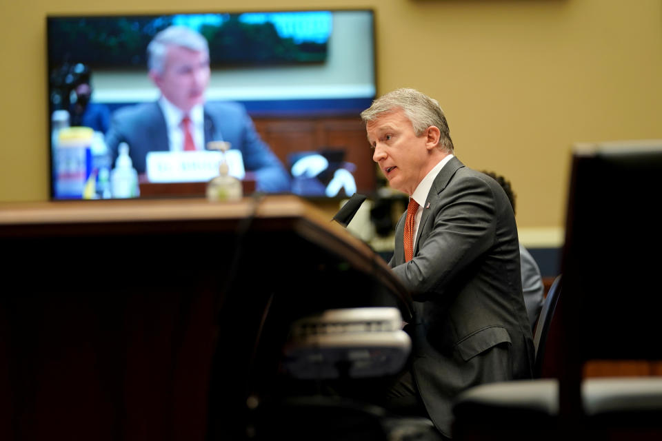 Richard Bright, former director of the Biomedical Advanced Research and Development Authority, testifies