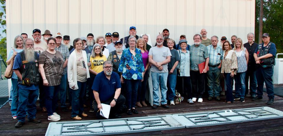 Trail of Honor planners gathered on May 8, 2024 at the Harley Davidson dealership in Jackson for one final planning meeting.