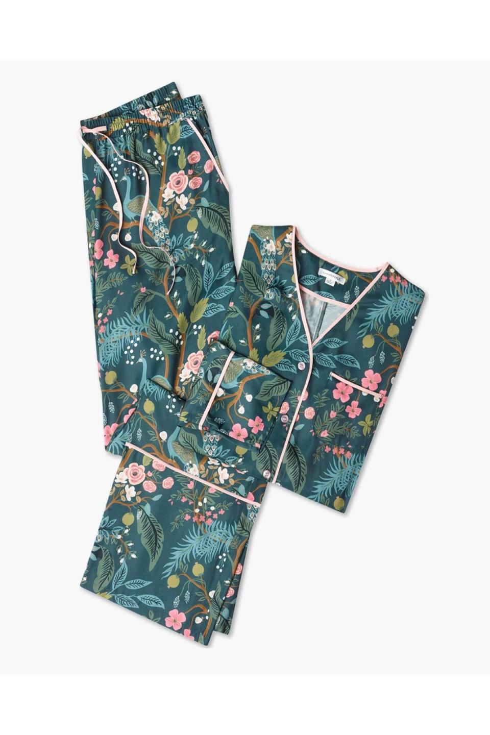 Emerald Peacock Cloud 9 Pajama Set