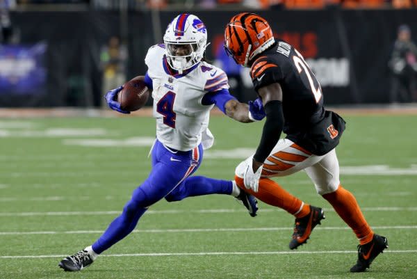 Buffalo Bills running back James Cook is the No. 2 player in my Week 16 rankings. File Photo by John Sommers II/UPI