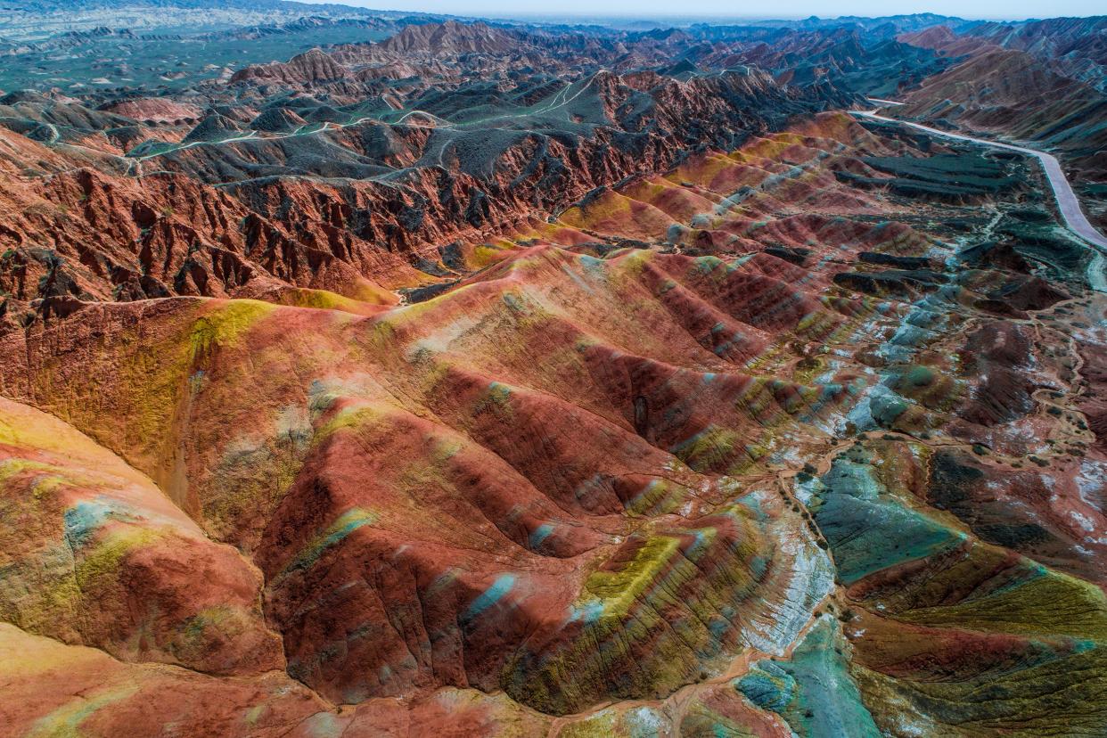 Rainbow Mountains in China