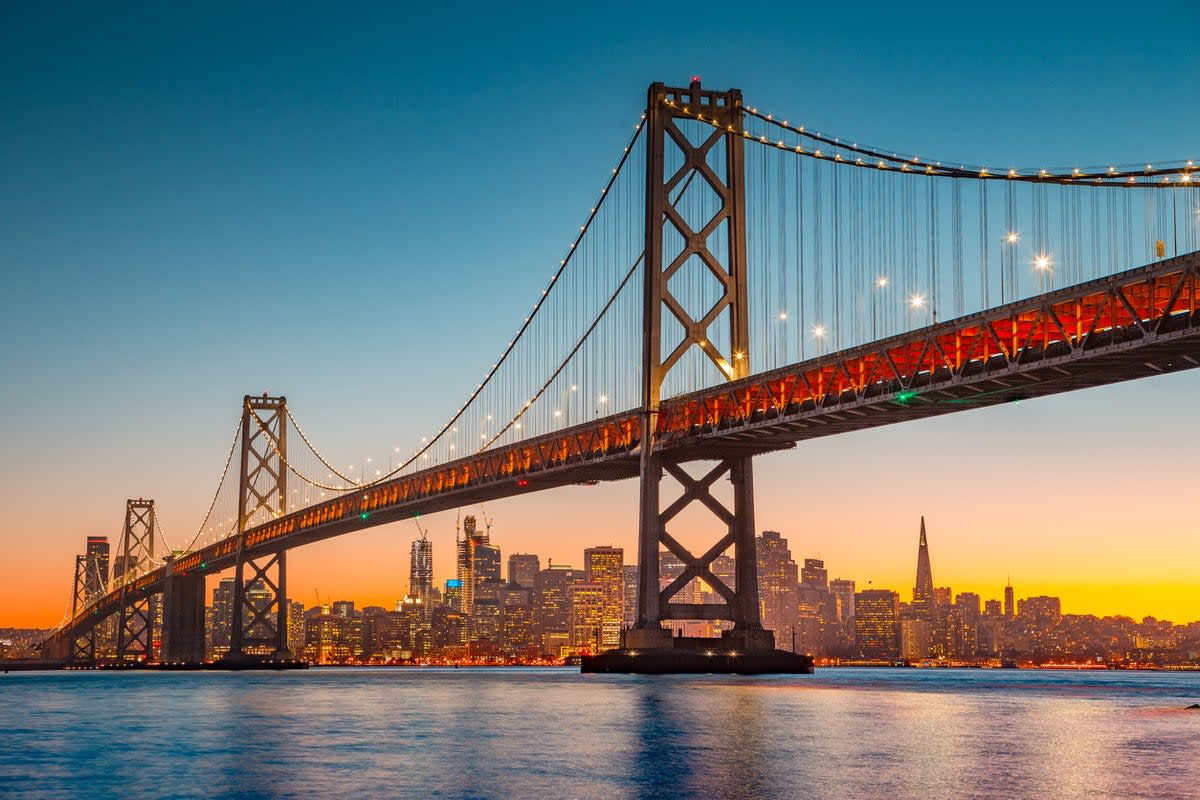 The Oakland Bay Bridge is one of San Francisco’s most famous landmarks (Getty Images/iStockphoto)