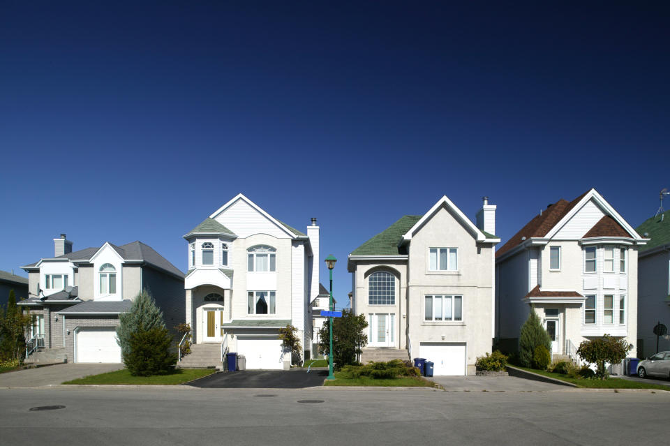 A townhouse with three bedrooms, a garage and a patio can cost around $400,000.  Photo: Getty Images