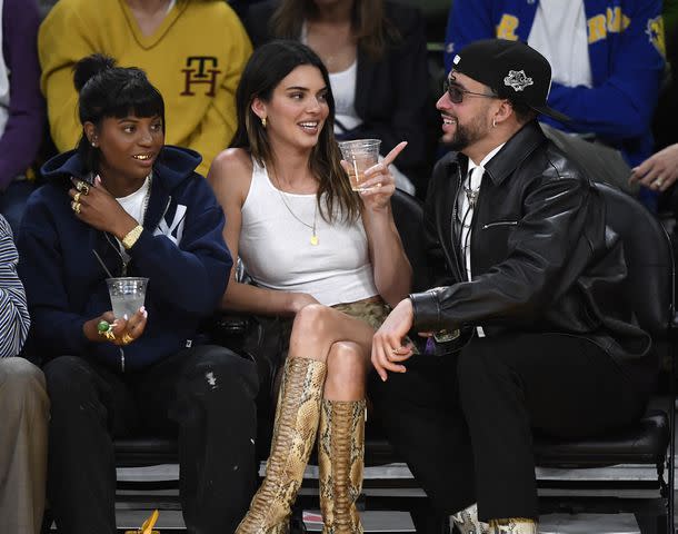 Kendall Jenner and Bad Bunny Make Their Fashion Week Debut Front Row at  Gucci - Fashionista