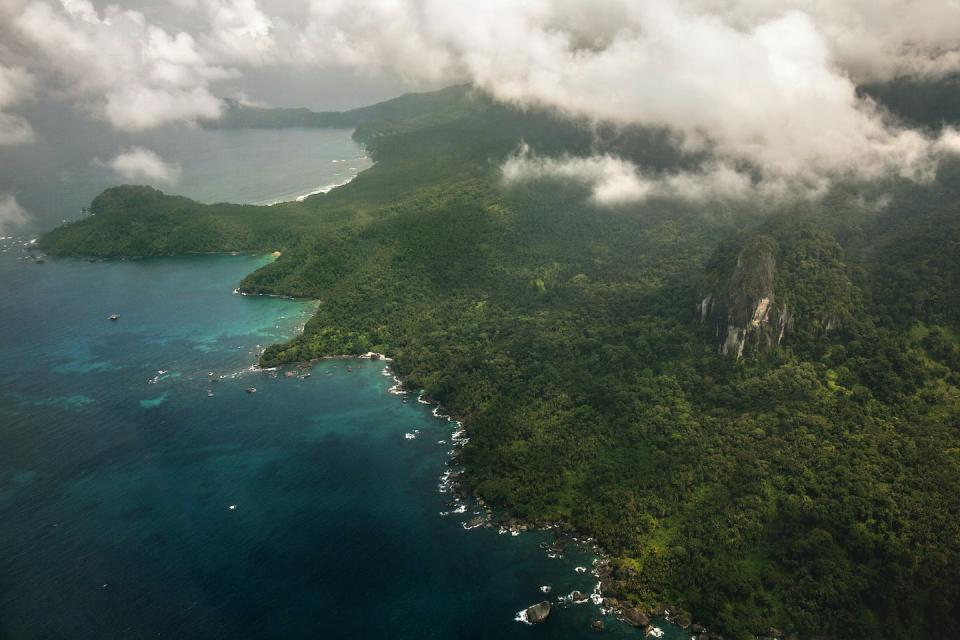 The southern half of Príncipe island is remote, rugged and covered in dense, old growth forest. Alexandre Vaz