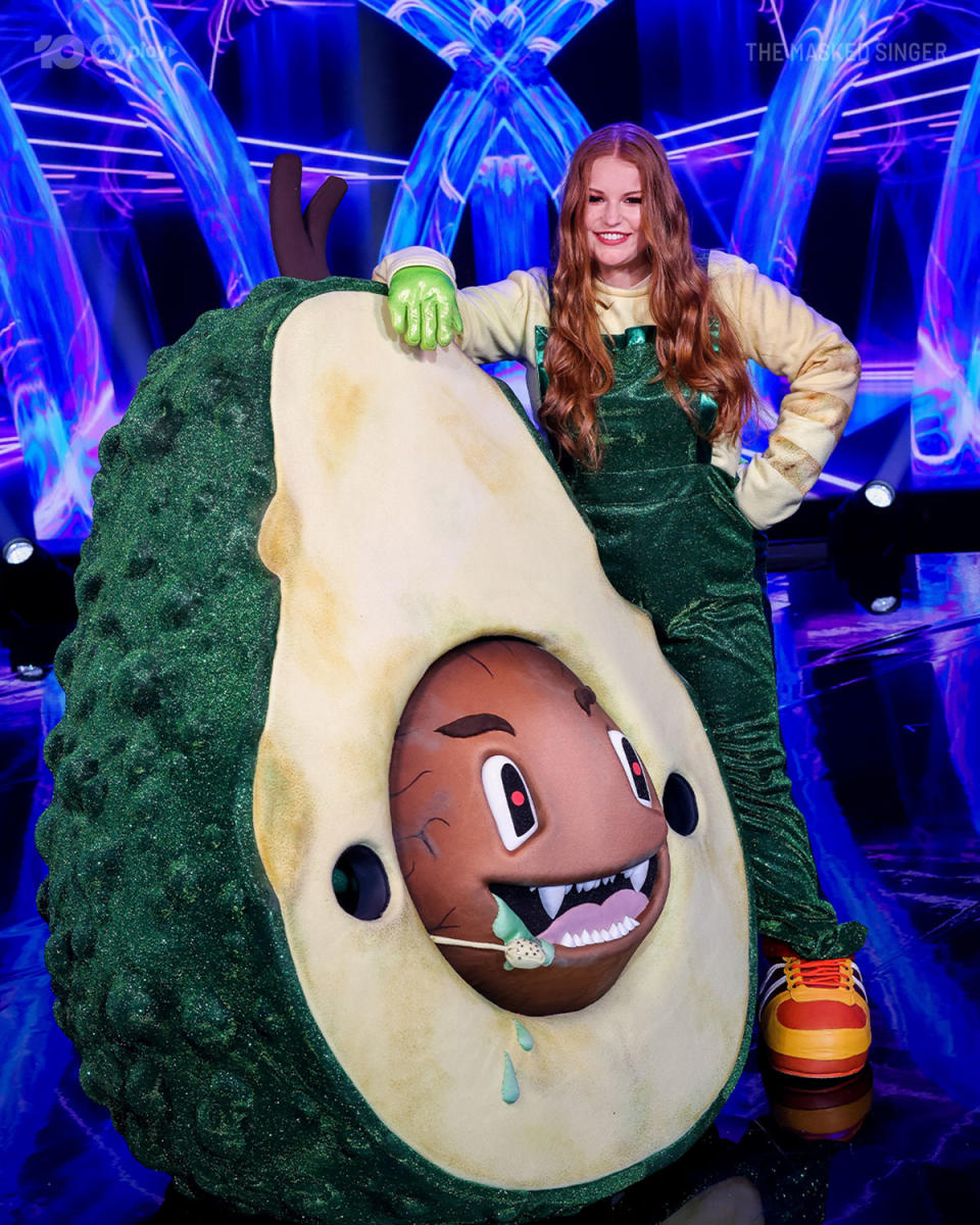 Summer Warne as Bad Avo on The Masked Singer 