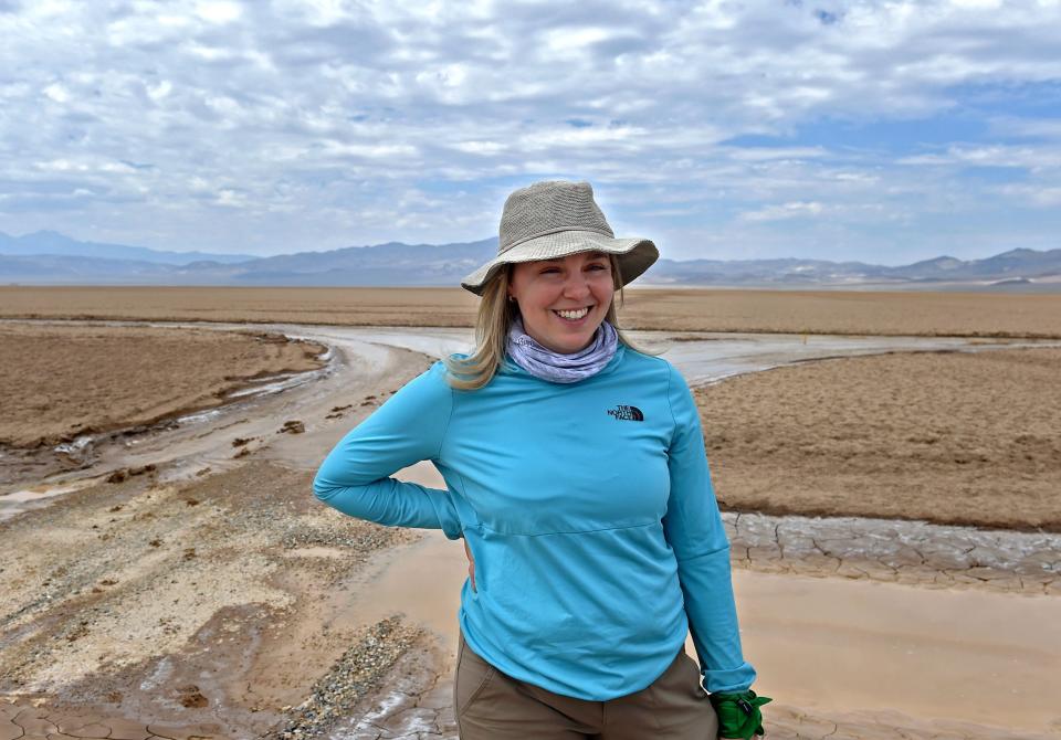 Emily Hersh, CEO of Luna Lithium, an exploration company that has mining claims to extract lithium from subsurface brine in Nevada.