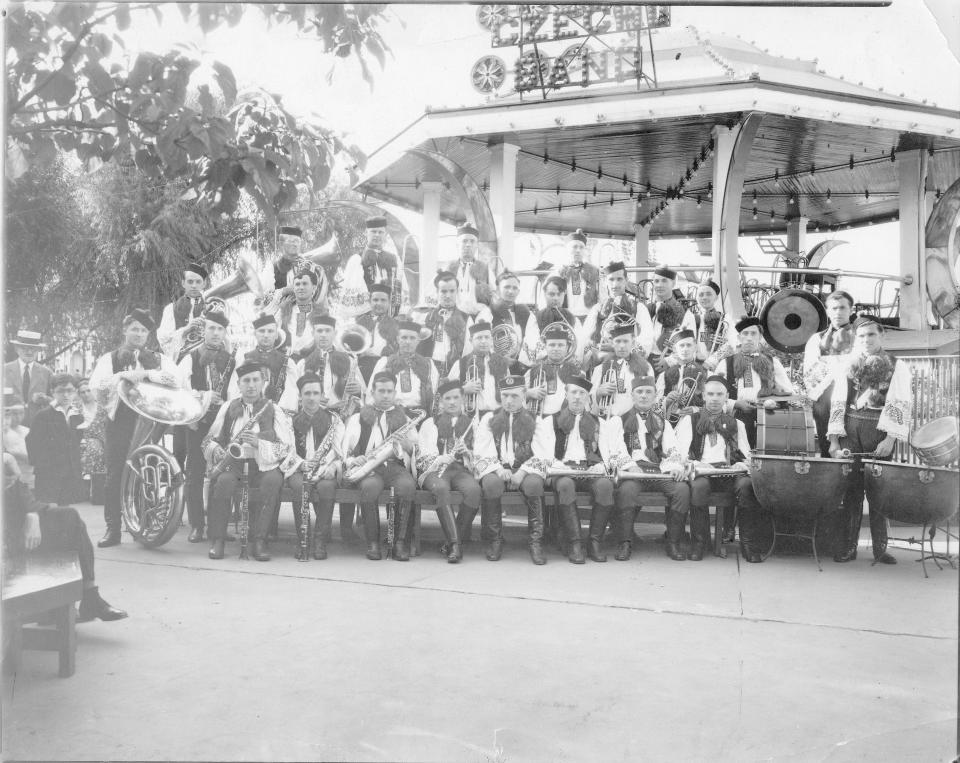 In the off-season, the band played on Coney Island.