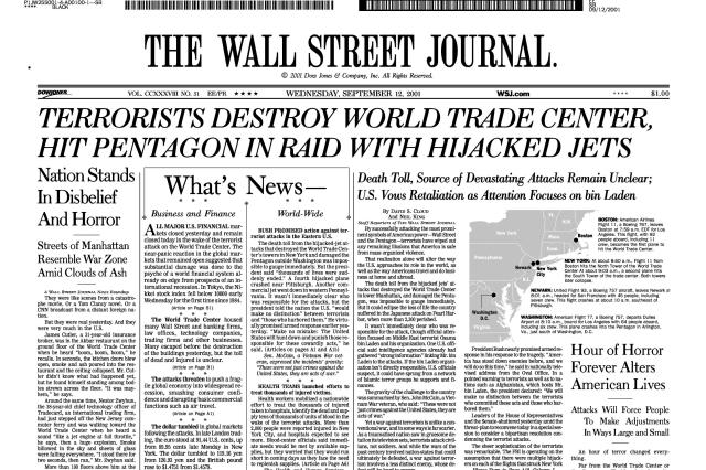 The Wall Street Journal - The front page of The Wall Street