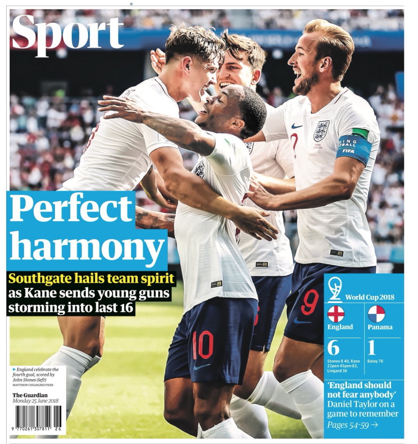 The Guardian said England are in ‘perfect harmony’ after their comprehensive display. (Twitter)