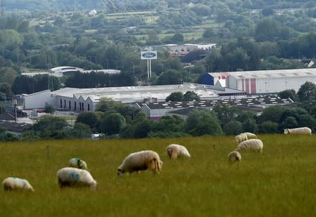 FILE PHOTO: A view of the Ford engine plant at Bridgend