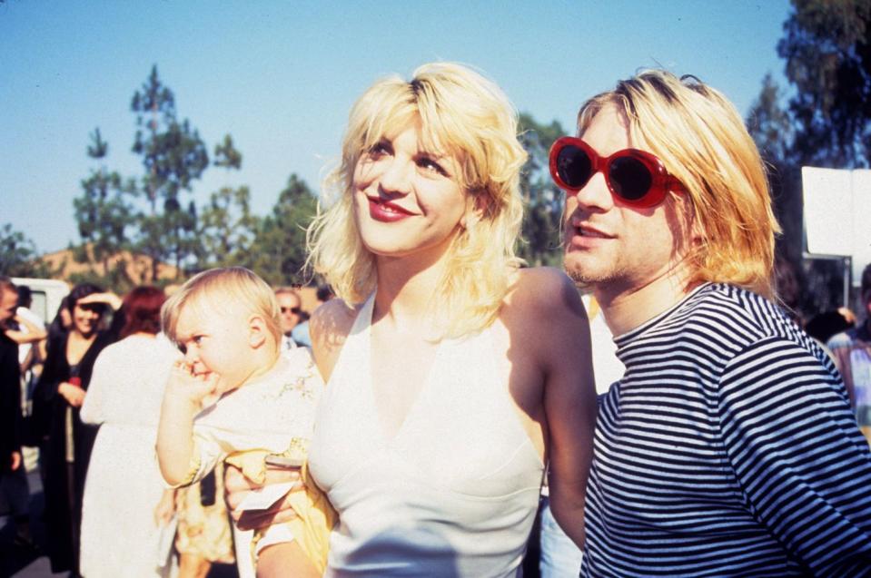 1991: Courtney Love and Kurt Cobain