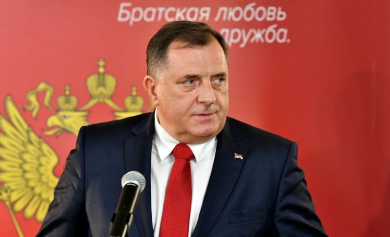 Dodik has increasingly made good on longstanding secession threats of the Republika Srpska (AFP/ELVIS BARUKCIC)