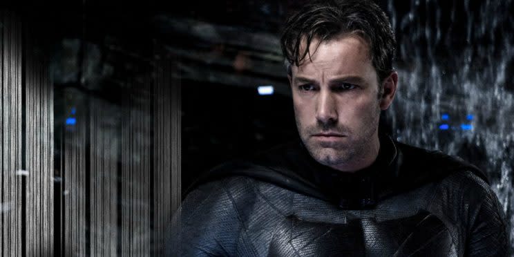 Ben Affleck broods as Batman [Image via Warner Bros]