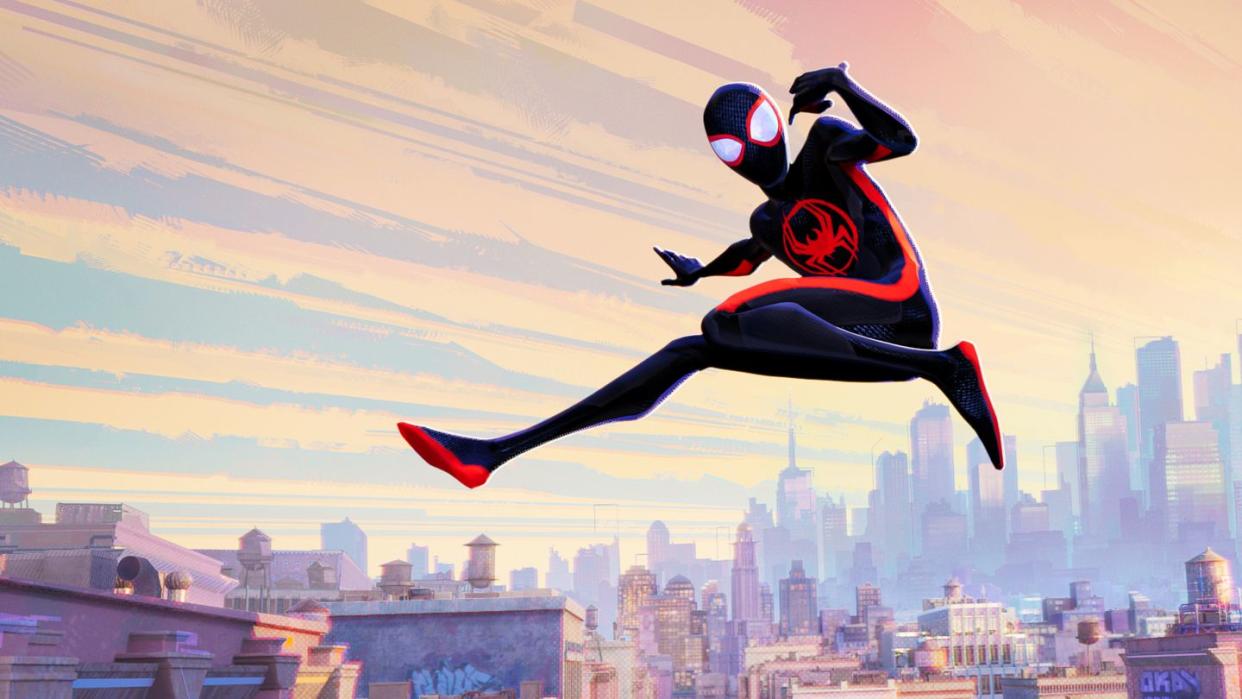 miles morales as spider man shameik moore in columbia pictures and sony pictures animation’s spider man across the spider verse