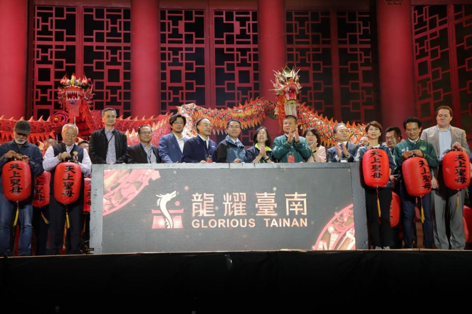 台灣燈會今晚啟燈，原訂出席主持儀式的副總統賴清德臨時取消到場。台南市政府提供