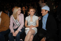 <p>Hey look! It’s Miss Teen USA, Tami Farrell, figure skater, Oksana Baiul and stylist Philip Bloch. <i>(Bryan Bedder/Getty Images)</i></p>