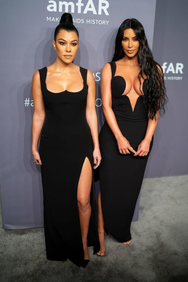 Kourtney and Kim Kardashian