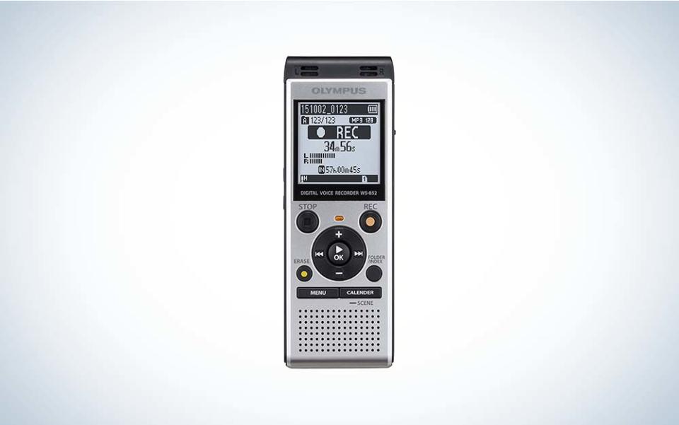 Olympus WS 852 is the best voice recorder for lectures.