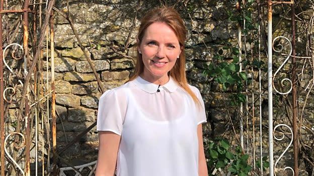 Geri Horner will teach English on the new CBBC show. (BBC)