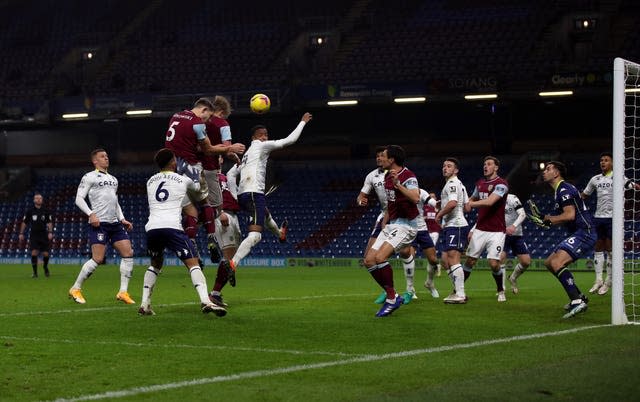 Ben Mee rises highest to head home