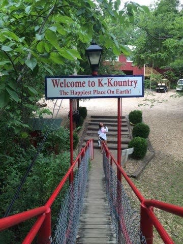 A sign welcoming visitors to K-Kountry, one of Kanakuk's camps in Branson that was among the places where Pete Newman groomed and abused his victims.