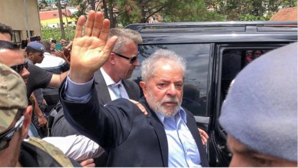 In 2017, Lula was found guilty of money laundering and corruption and sentenced to almost 10 years in prison (Reuters)