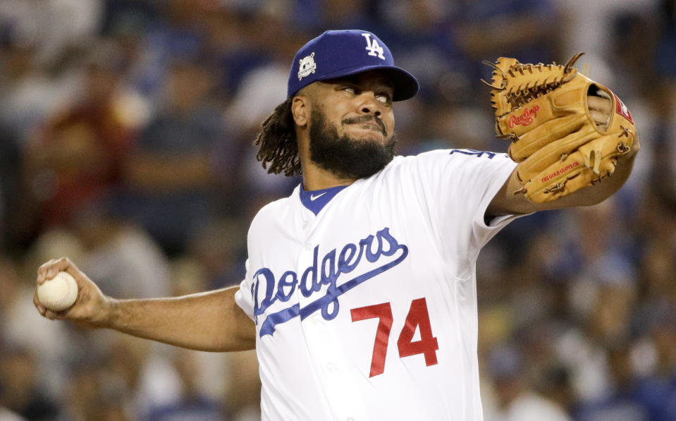 Last week, Los Angeles Dodgers closer Kenley Jansen talked about a strike when discussing repercussions of the free-agent freeze. (AP)