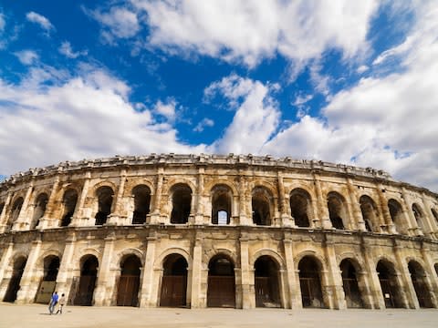 The ancient amphitheatre in Nîmes - Credit: Amar Grover