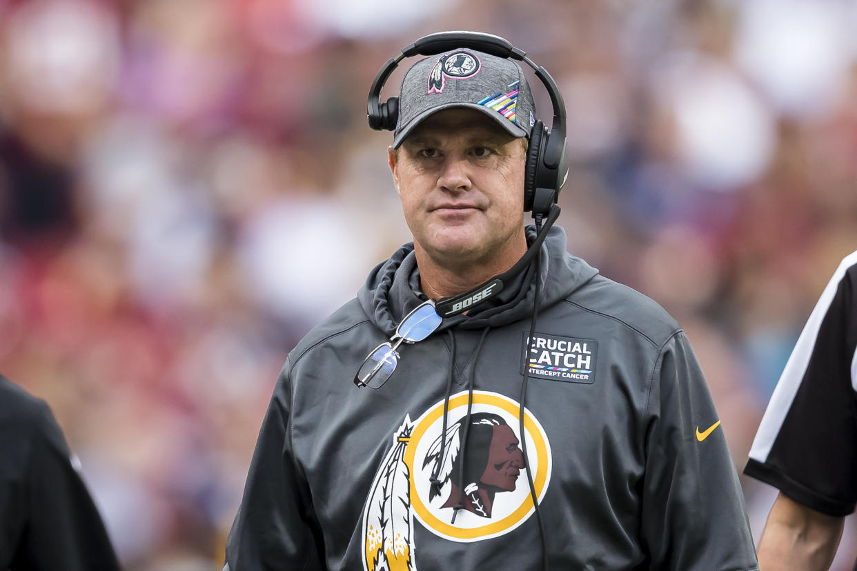 Coach Jay Gruden was fired by the Washington Redskins. (Getty Images)