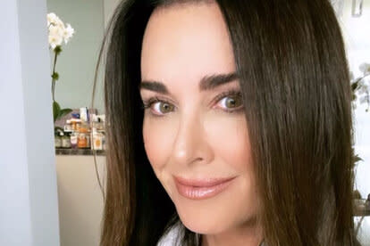 Kyle Richards, Alexia Umansky Cook Family Dinner with Cake