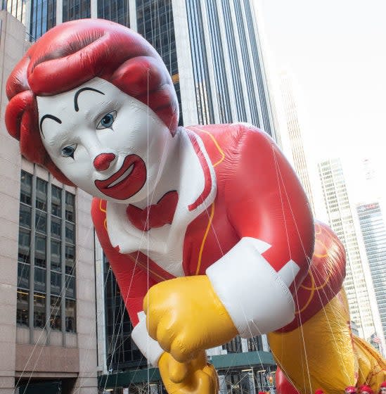 giant Ronald McDonald balloon