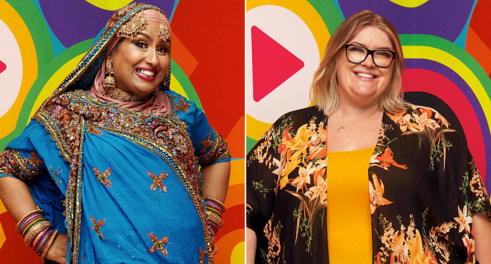 Farida and Kerry face eviction on Big Brother 2023. (ITV)