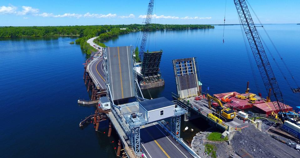 The Vermont Agency of Transportation (VTrans) is replacing Bridge 8 on US 2 between the towns of North Hero and Grand Isle, Vermont. This drawbridge is a historic twin leaf bascule bridge, and the only vehicular movable bridge in the State of Vermont.