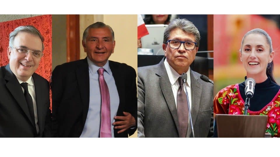 Presidenciales de Morena: Actividades de Sheinbaum, Ebrard, Monreal y Adán