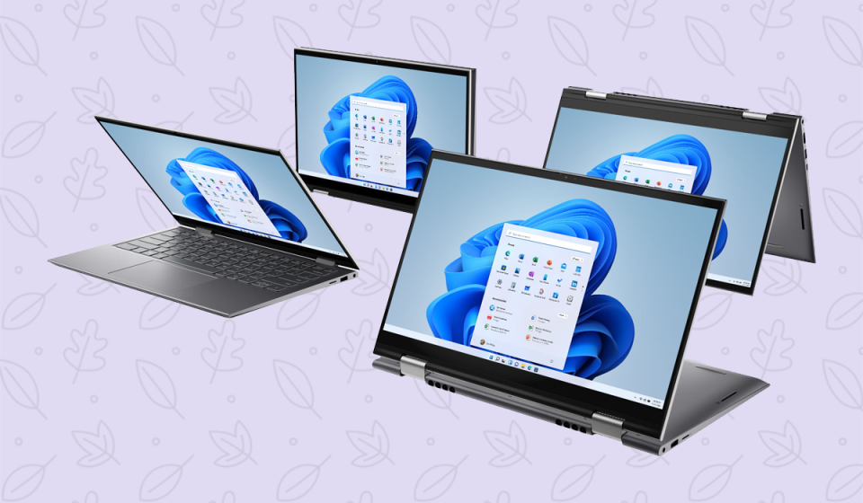 These are the four contortions -- er, configurations -- available to Inspiron 5410 owners. (Photo: Dell)