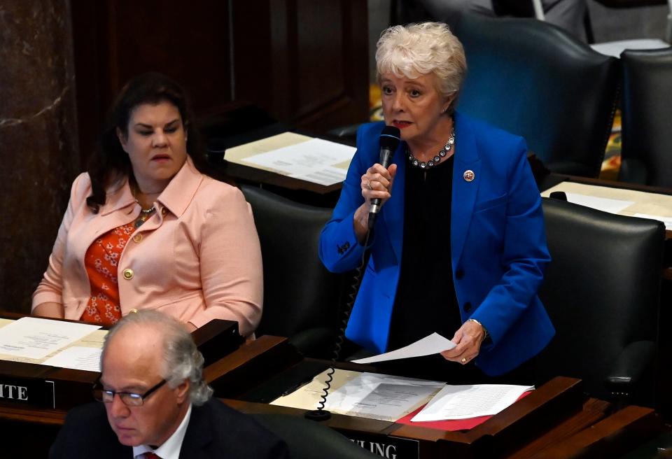 State Sen. Janice Bowling, R-Tullahoma, speaks in August 2023.