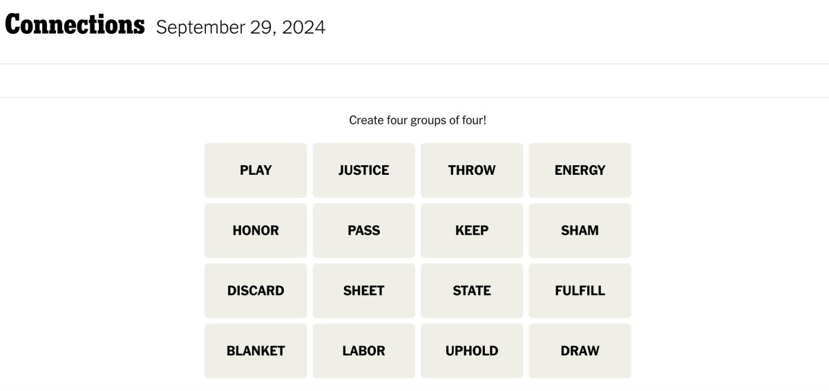 NYT ‘Connections’ Hints and Answers Today, Sunday, September 29