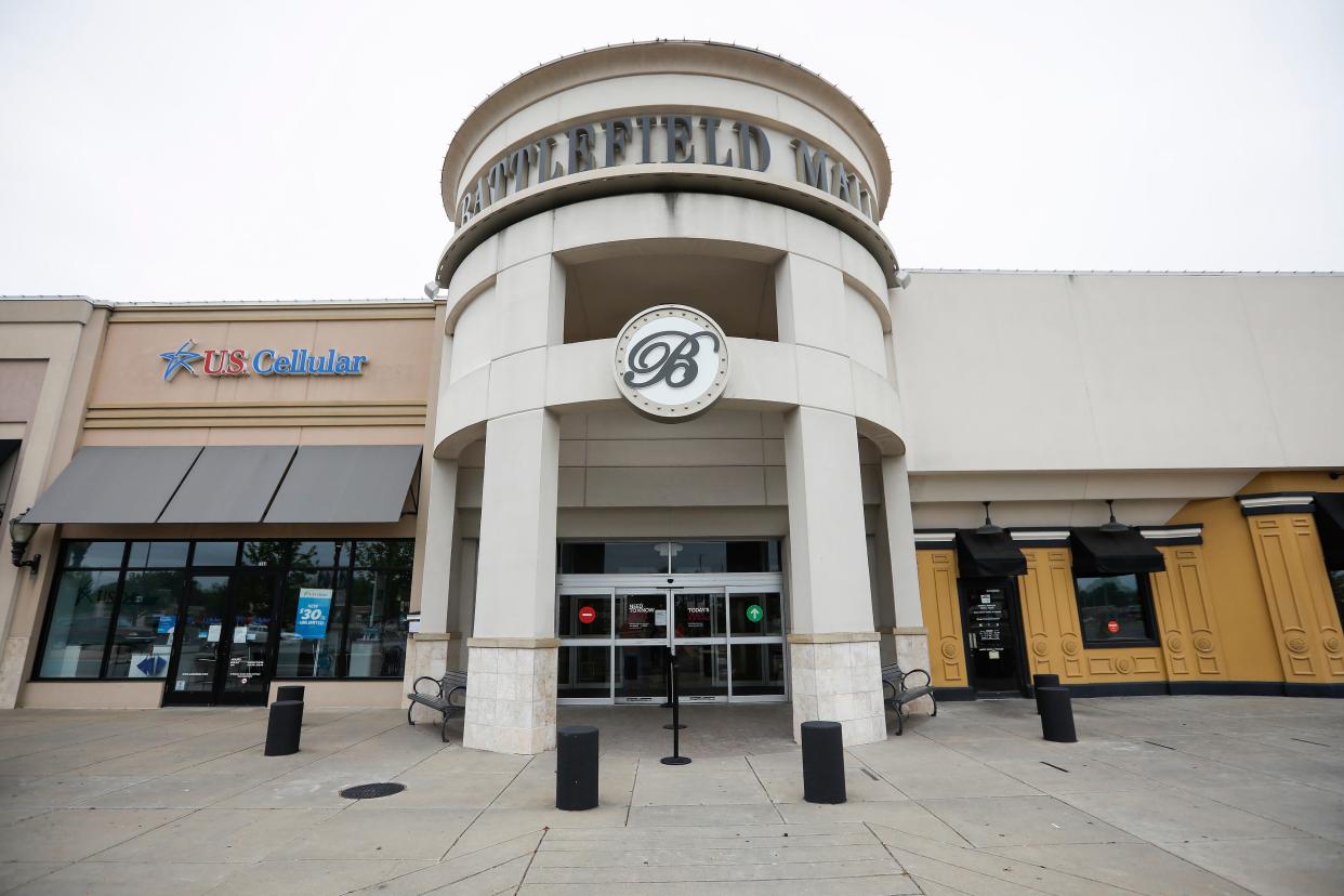 A file photo of an entrance at the Battlefield Mall in Springfield.