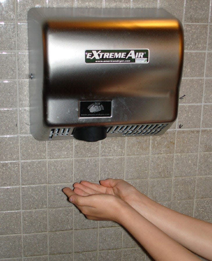 What’s that? It’s tough to hear when drying your hands with an automatic dryer.