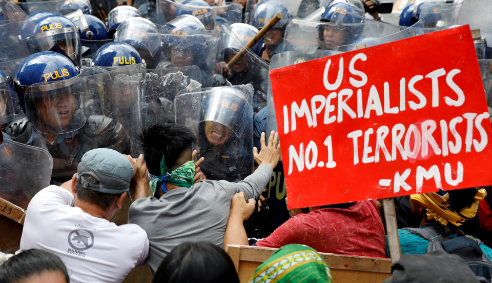 Anti-Trump protests ahead of the ASEAN Summit in the Philippines