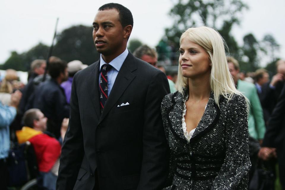 <p>The golden boy of golf quickly became the worldwide face of adultery when <a href="https://sports.yahoo.com/golf/blog/devil_ball_golf/post/The-complete-Tiger-Woods-timeline-from-Escalade?urn=golf,264574" data-ylk="slk:the National Enquirer revealed;elm:context_link;itc:0;sec:content-canvas" class="link ">the <em>National Enquirer</em> revealed</a> in November of 2009 that he’d been cheating on his wife with a night club hostess. After <em>Us Weekly </em>identified a cocktail waitress as another mistress, <a href="https://www.si.com/golf/2017/05/29/tiger-woods-arrested-dui-troubles-timeline" rel="nofollow noopener" target="_blank" data-ylk="slk:Woods apologized;elm:context_link;itc:0;sec:content-canvas" class="link ">Woods apologized</a> and said he had “let his family down.” The number of <a href="http://nypost.com/2013/11/24/the-night-tiger-woods-was-exposed-as-a-serial-cheater/" rel="nofollow noopener" target="_blank" data-ylk="slk:revealed mistresses;elm:context_link;itc:0;sec:content-canvas" class="link ">revealed mistresses</a> soon rose to 14, and Woods checked himself into rehab for sex addiction in December, creating everyone’s new favorite punch line.</p>