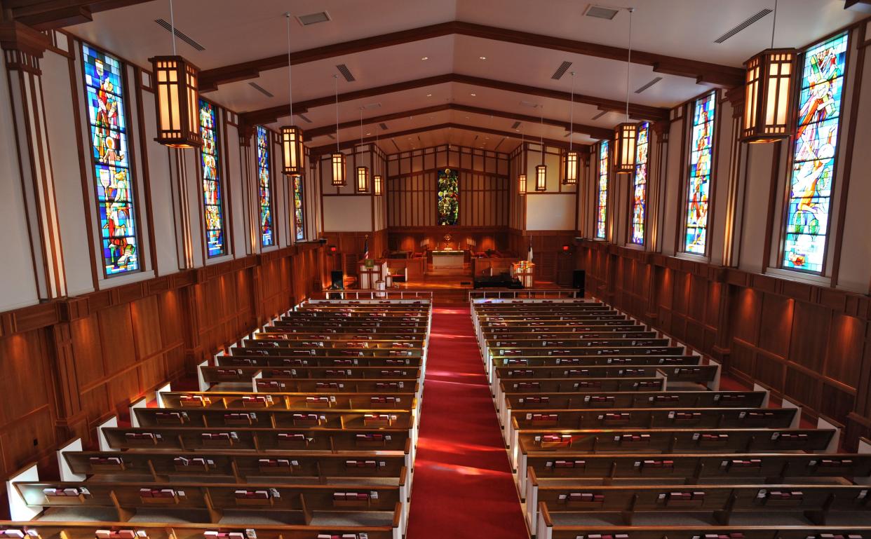 Ortega United Methodist Church, whose history dates back to 1912, is among churches scheduled to be part of a disaffiliation vote Saturday within the  Florida Conference of the United Methodist Church. The church's interior was photographed in 2012.