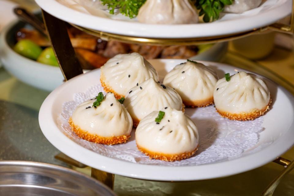 Shanghailander pan fried buns at Shanghailander Palace in Arcadia.