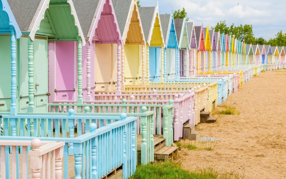 The pastel beach huts of Mersea - Getty