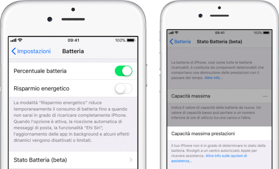 In primavera, con l’arrivo di iOS 11.3 gli utenti di iPhone avranno un maggior controllo sullo stato della batteria e sull’impatto della gestione energetica sulle prestazioni. (Credits – Apple)