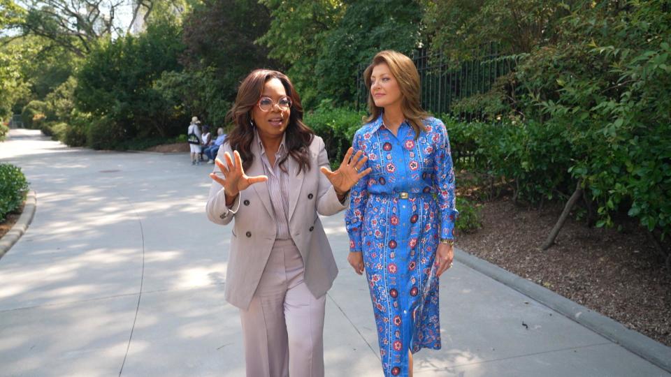 Oprah Winfrey with CBS News' Norah O'Donnell.  / Credit: CBS News