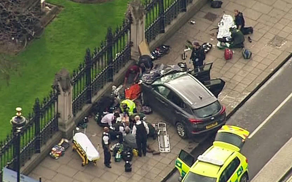 Attack outside the Houses of Parliament in the UK
