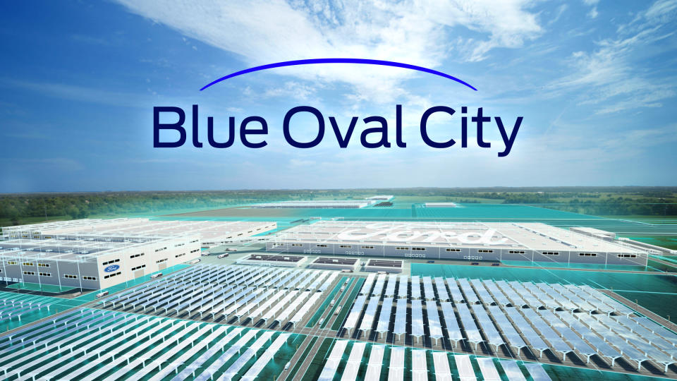 An all-new $5.6 billion mega campus in Stanton, Tenn., called Blue Oval City, will create approximately 6,000 new jobs and reimagine how vehicles and batteries are manufactured. Concept designs.  Final design subject to change. [Credit: Ford]