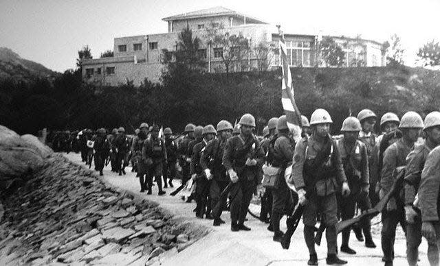 japanese soldiers hong kong 1941 world war ii